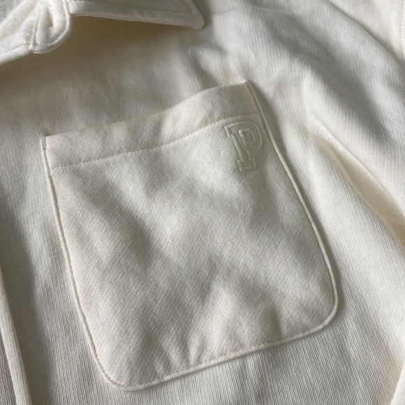 NWT VS PINK Oversized Reverse Fleece Shacket - Picture 4 of 6